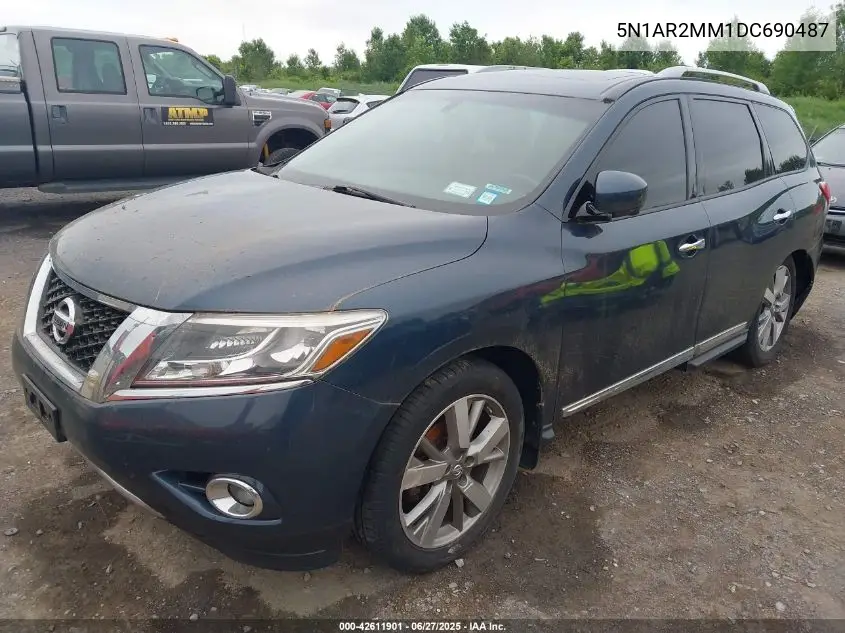 2013 Nissan Pathfinder Platinum VIN: 5N1AR2MM1DC690487 Lot: 42611901