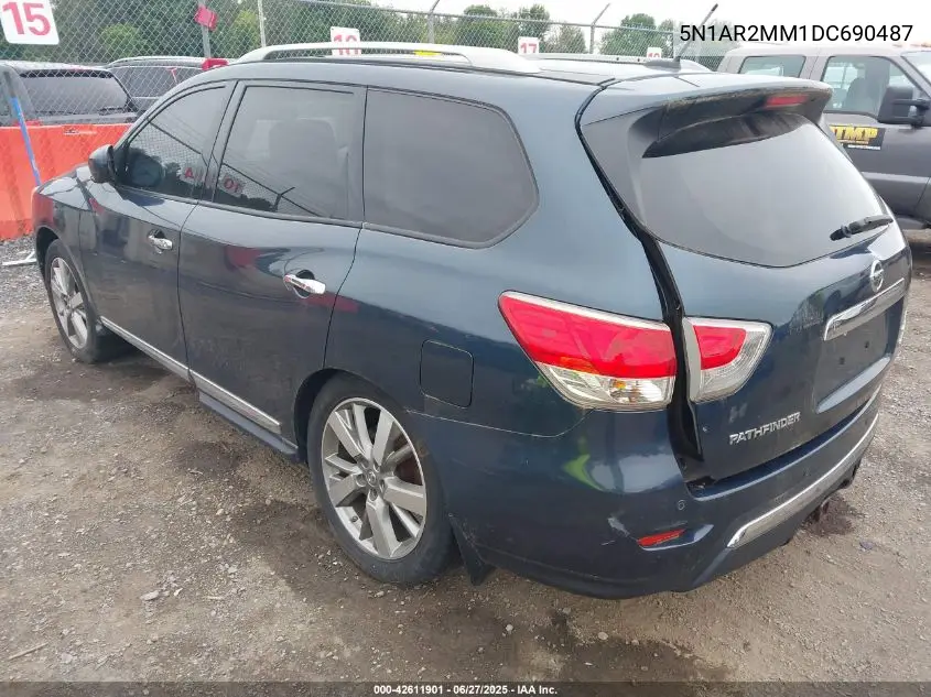 2013 Nissan Pathfinder Platinum VIN: 5N1AR2MM1DC690487 Lot: 42611901