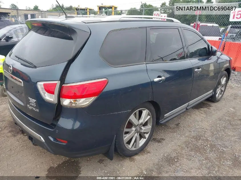 2013 Nissan Pathfinder Platinum VIN: 5N1AR2MM1DC690487 Lot: 42611901