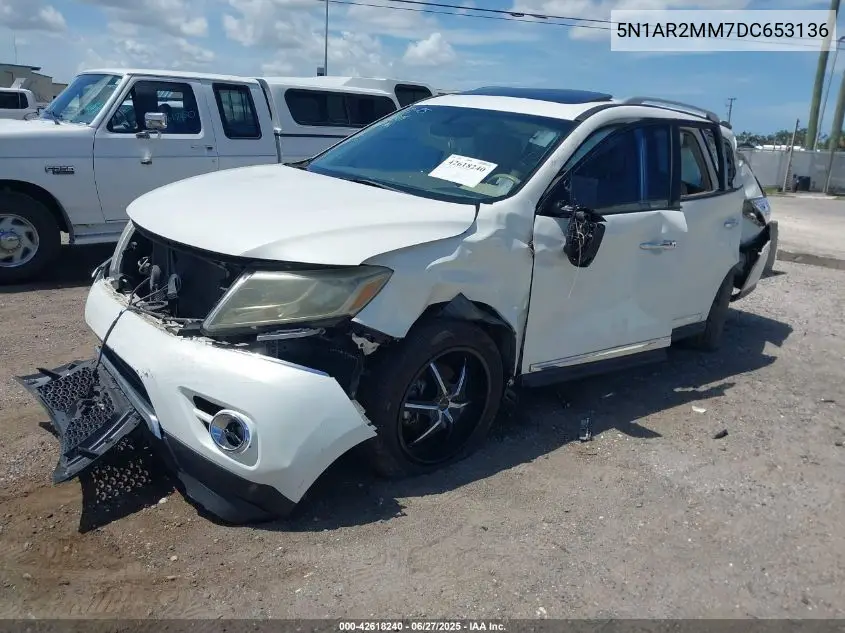 2013 Nissan Pathfinder Platinum VIN: 5N1AR2MM7DC653136 Lot: 42618240