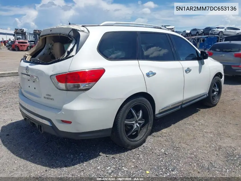2013 Nissan Pathfinder Platinum VIN: 5N1AR2MM7DC653136 Lot: 42618240