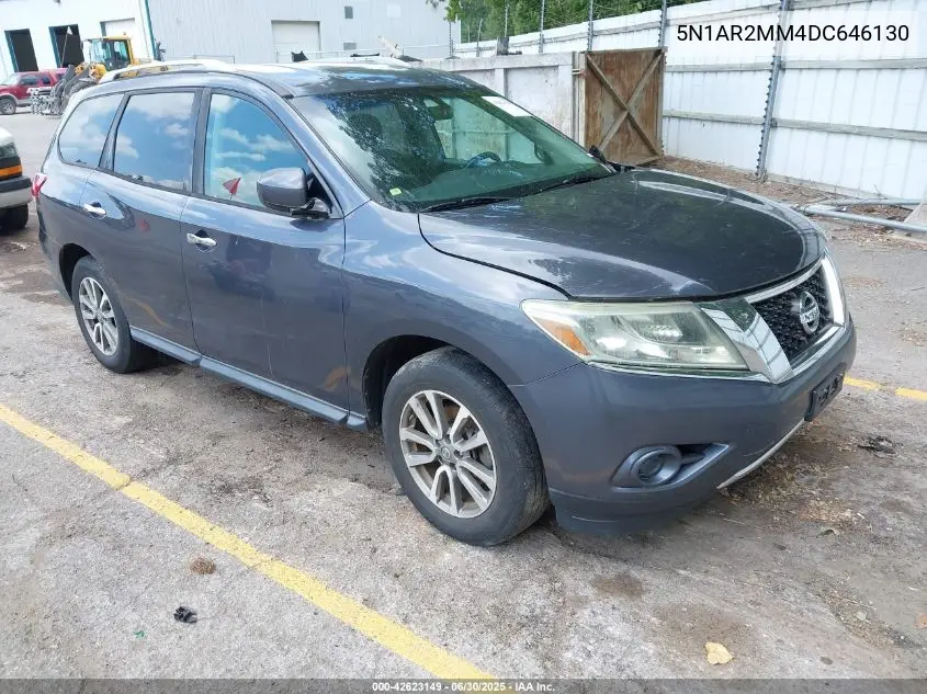 2013 Nissan Pathfinder Sv VIN: 5N1AR2MM4DC646130 Lot: 42623149