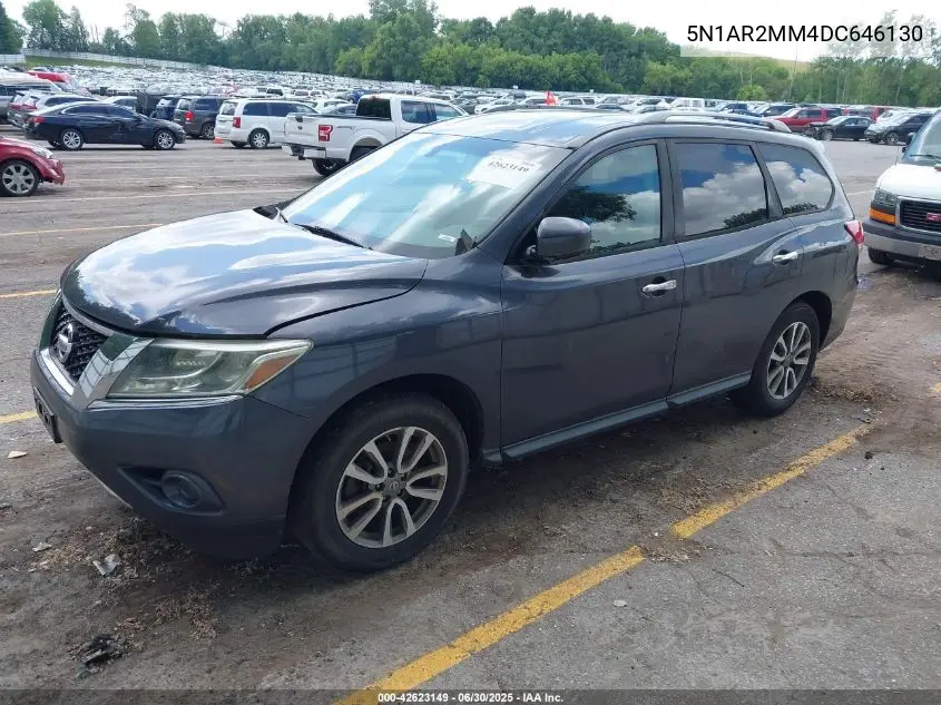 2013 Nissan Pathfinder Sv VIN: 5N1AR2MM4DC646130 Lot: 42623149