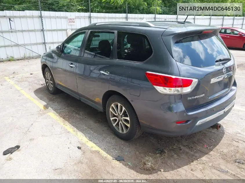 2013 Nissan Pathfinder Sv VIN: 5N1AR2MM4DC646130 Lot: 42623149