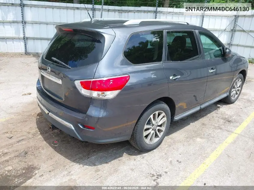 2013 Nissan Pathfinder Sv VIN: 5N1AR2MM4DC646130 Lot: 42623149