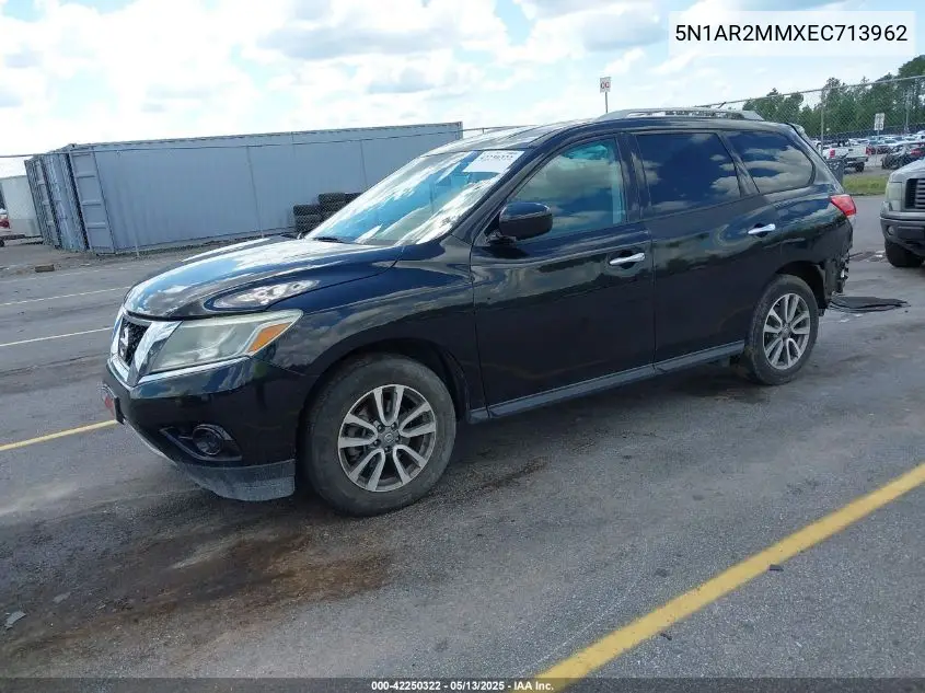 2014 Nissan Pathfinder Sv VIN: 5N1AR2MMXEC713962 Lot: 42250322