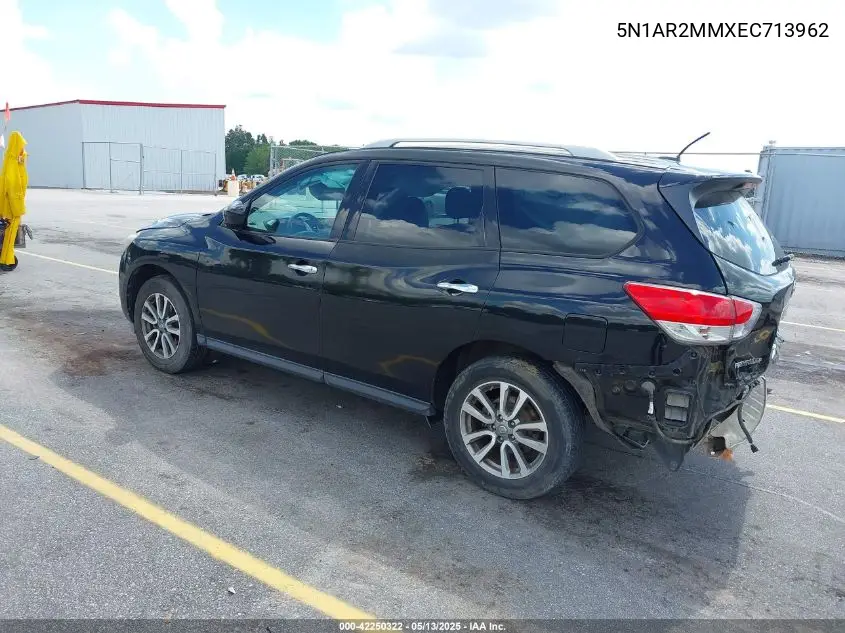 2014 Nissan Pathfinder Sv VIN: 5N1AR2MMXEC713962 Lot: 42250322