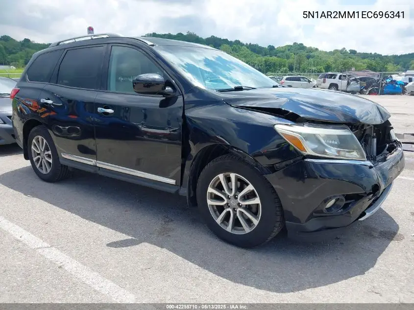 2014 Nissan Pathfinder Sl VIN: 5N1AR2MM1EC696341 Lot: 42255710