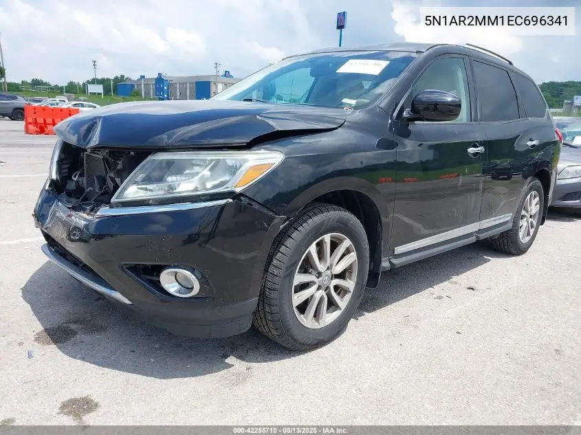 2014 Nissan Pathfinder Sl VIN: 5N1AR2MM1EC696341 Lot: 42255710