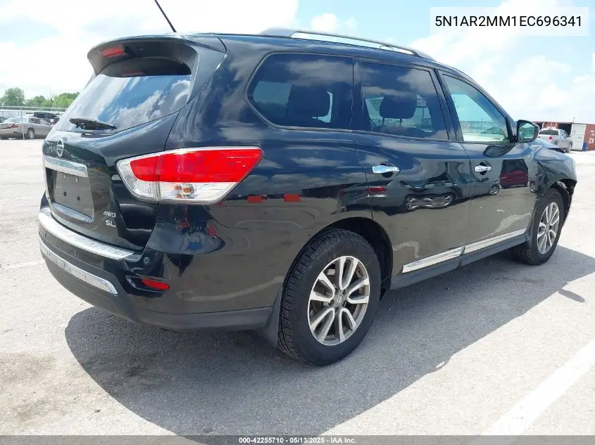 2014 Nissan Pathfinder Sl VIN: 5N1AR2MM1EC696341 Lot: 42255710