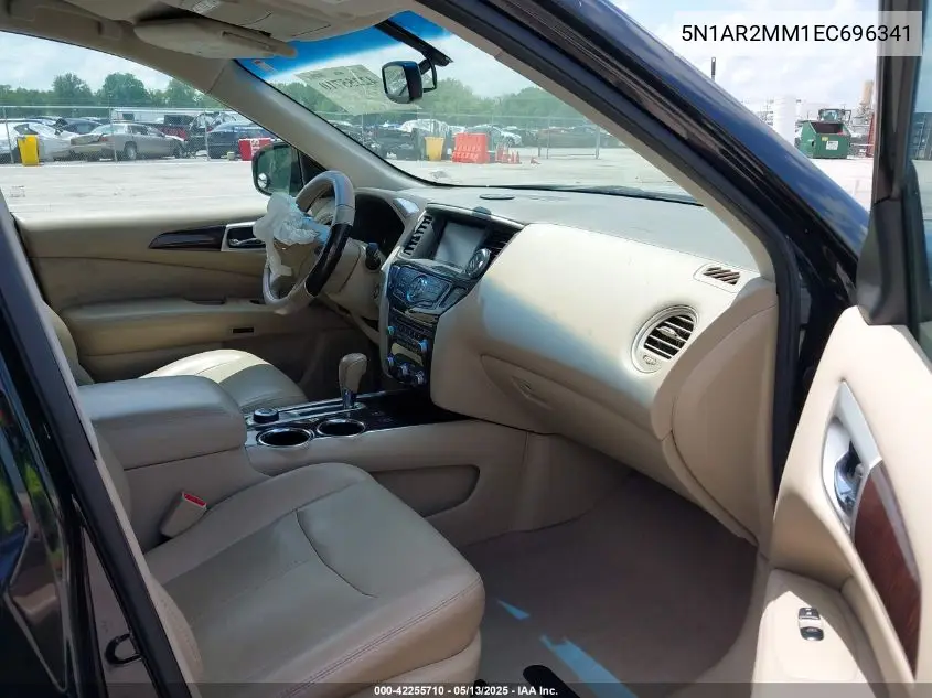 2014 Nissan Pathfinder Sl VIN: 5N1AR2MM1EC696341 Lot: 42255710