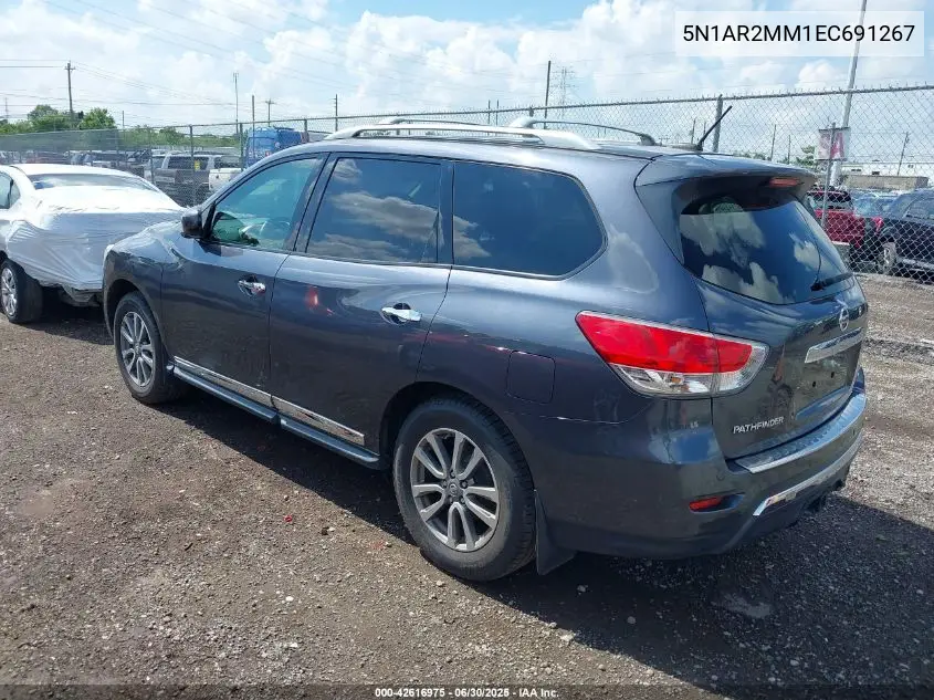 2014 Nissan Pathfinder Sl VIN: 5N1AR2MM1EC691267 Lot: 42616975