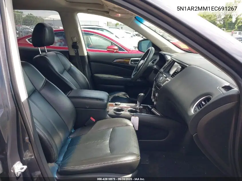 2014 Nissan Pathfinder Sl VIN: 5N1AR2MM1EC691267 Lot: 42616975