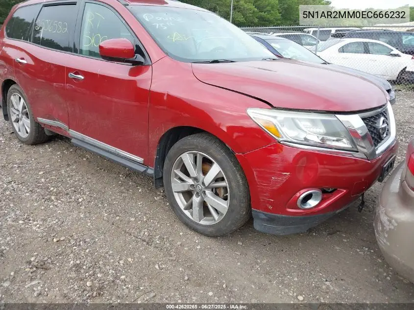 2014 Nissan Pathfinder Platinum VIN: 5N1AR2MM0EC666232 Lot: 42620265