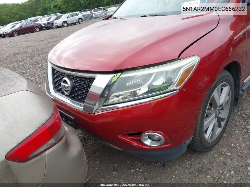 2014 Nissan Pathfinder Platinum VIN: 5N1AR2MM0EC666232 Lot: 42620265