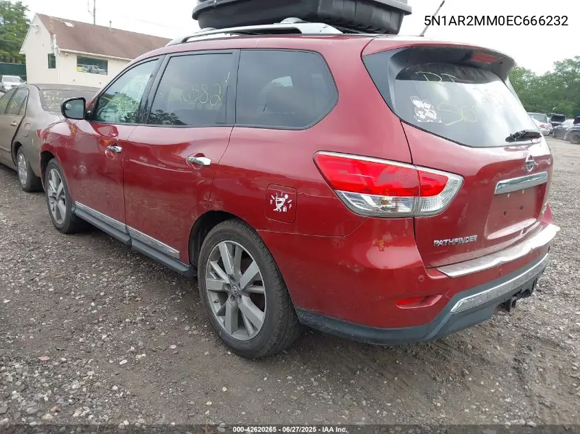 2014 Nissan Pathfinder Platinum VIN: 5N1AR2MM0EC666232 Lot: 42620265