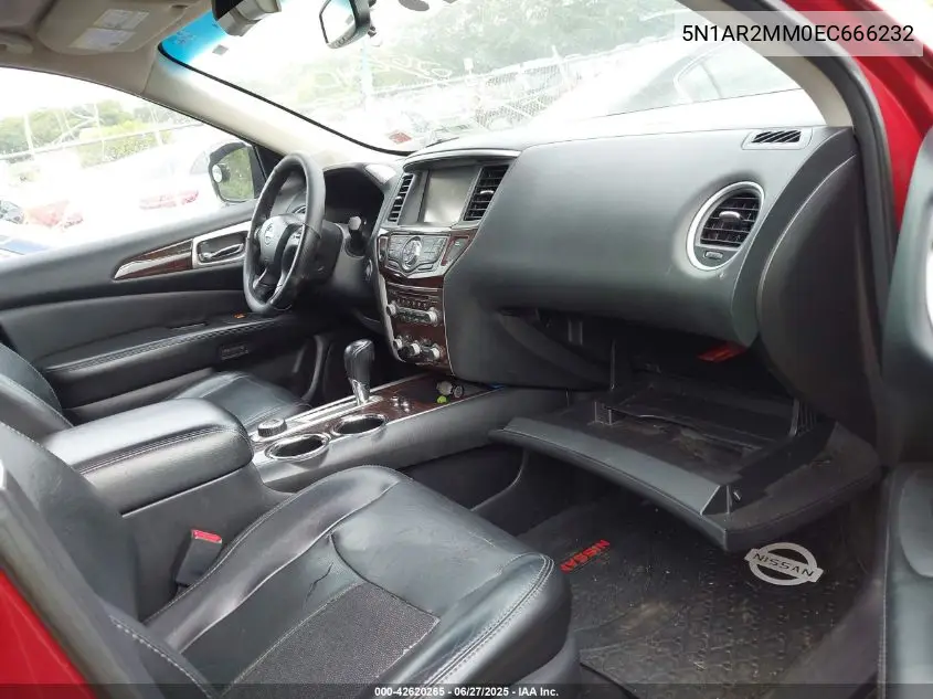 2014 Nissan Pathfinder Platinum VIN: 5N1AR2MM0EC666232 Lot: 42620265