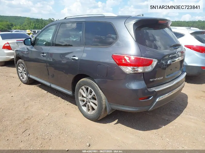 2014 Nissan Pathfinder Sv VIN: 5N1AR2MN3EC723841 Lot: 42621901