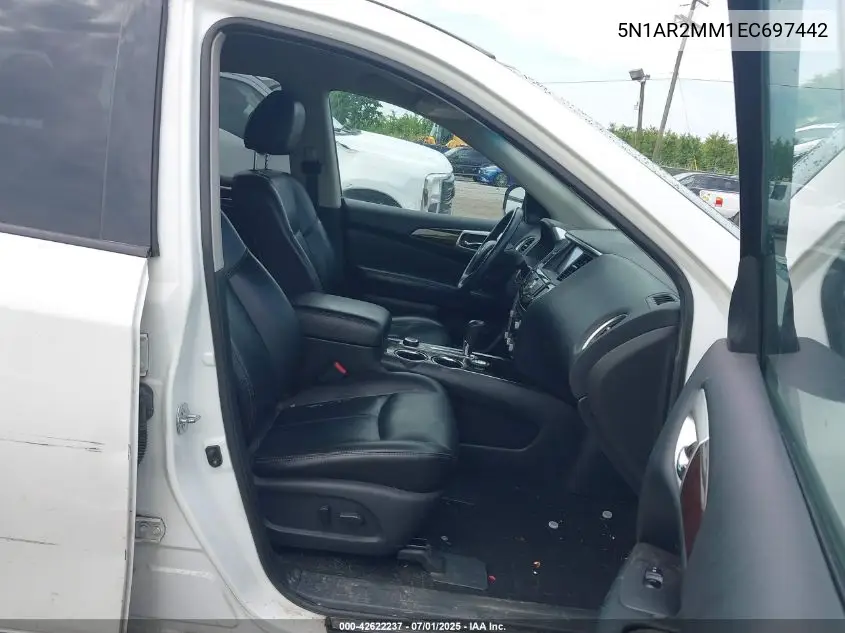2014 Nissan Pathfinder Sl VIN: 5N1AR2MM1EC697442 Lot: 42622237