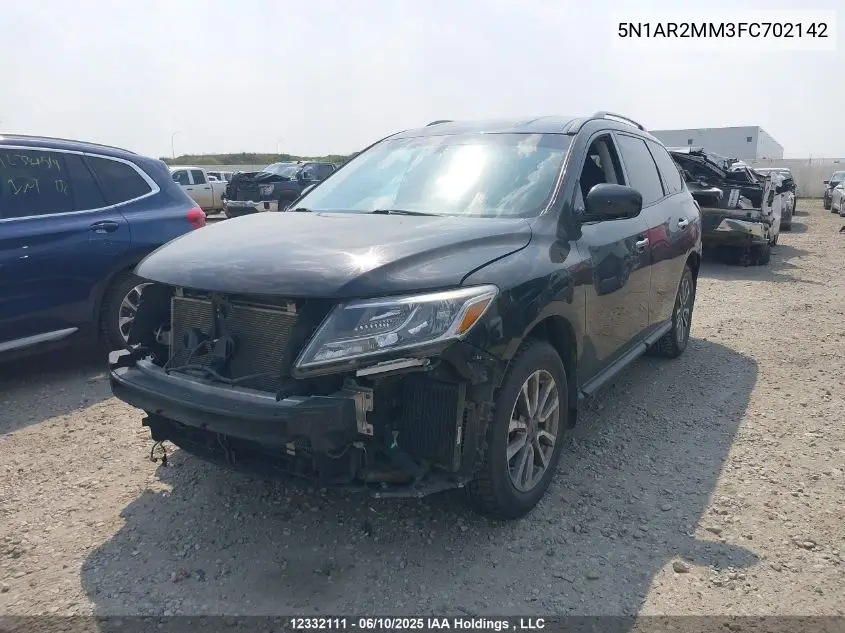 2015 Nissan Pathfinder Platinum/S/Sl/Sv VIN: 5N1AR2MM3FC702142 Lot: 12332111