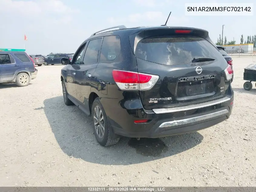 2015 Nissan Pathfinder Platinum/S/Sl/Sv VIN: 5N1AR2MM3FC702142 Lot: 12332111