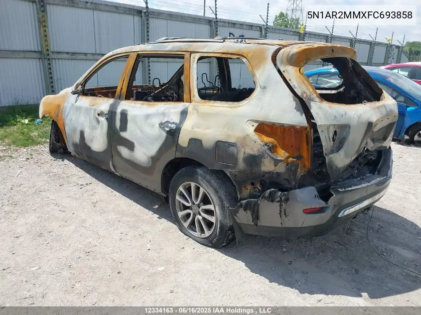 2015 Nissan Pathfinder Platinum/S/Sl/Sv VIN: 5N1AR2MMXFC693858 Lot: 12334163