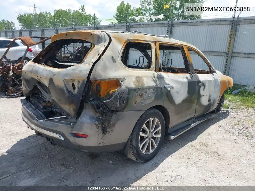 2015 Nissan Pathfinder Platinum/S/Sl/Sv VIN: 5N1AR2MMXFC693858 Lot: 12334163