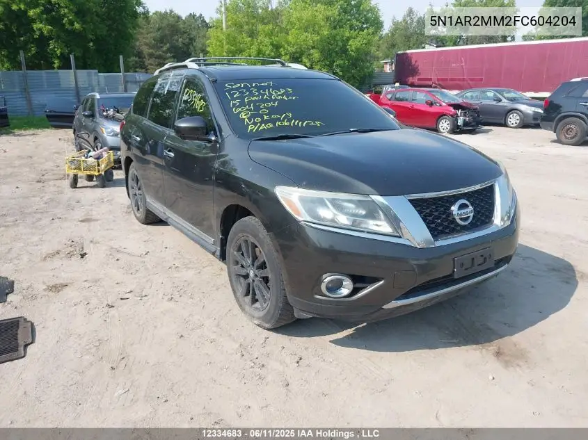2015 Nissan Pathfinder Platinum/S/Sl/Sv VIN: 5N1AR2MM2FC604204 Lot: 12334683