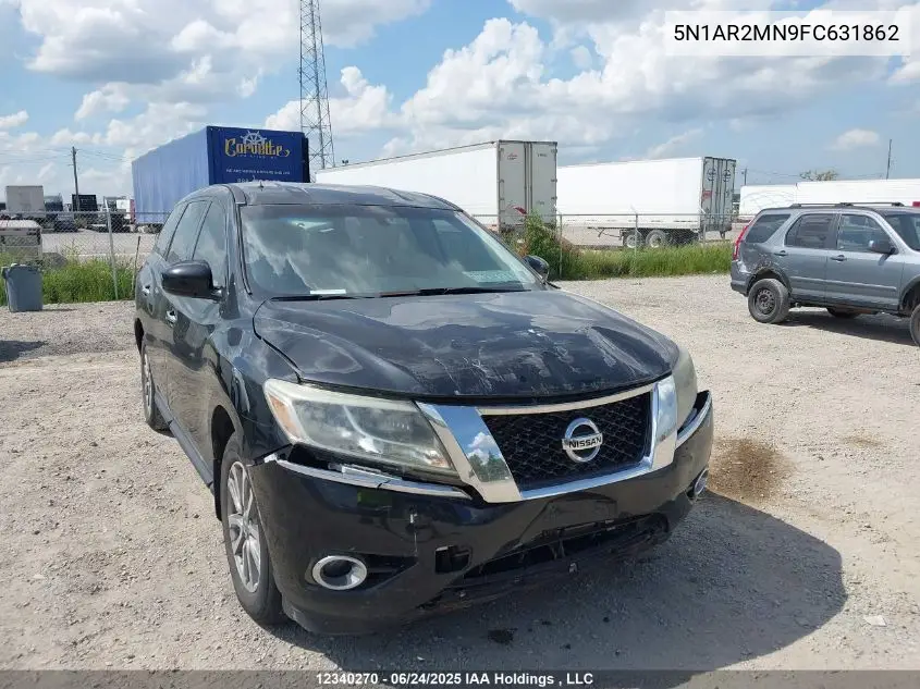 2015 Nissan Pathfinder S VIN: 5N1AR2MN9FC631862 Lot: 12340270