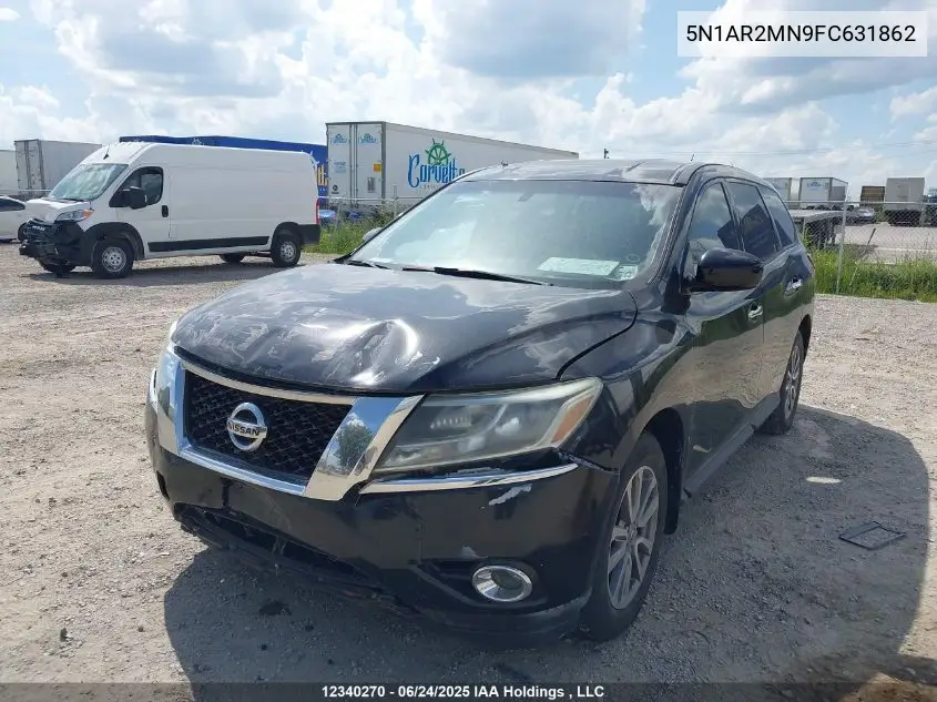 2015 Nissan Pathfinder S VIN: 5N1AR2MN9FC631862 Lot: 12340270