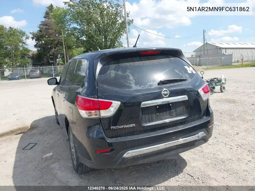 2015 Nissan Pathfinder S VIN: 5N1AR2MN9FC631862 Lot: 12340270
