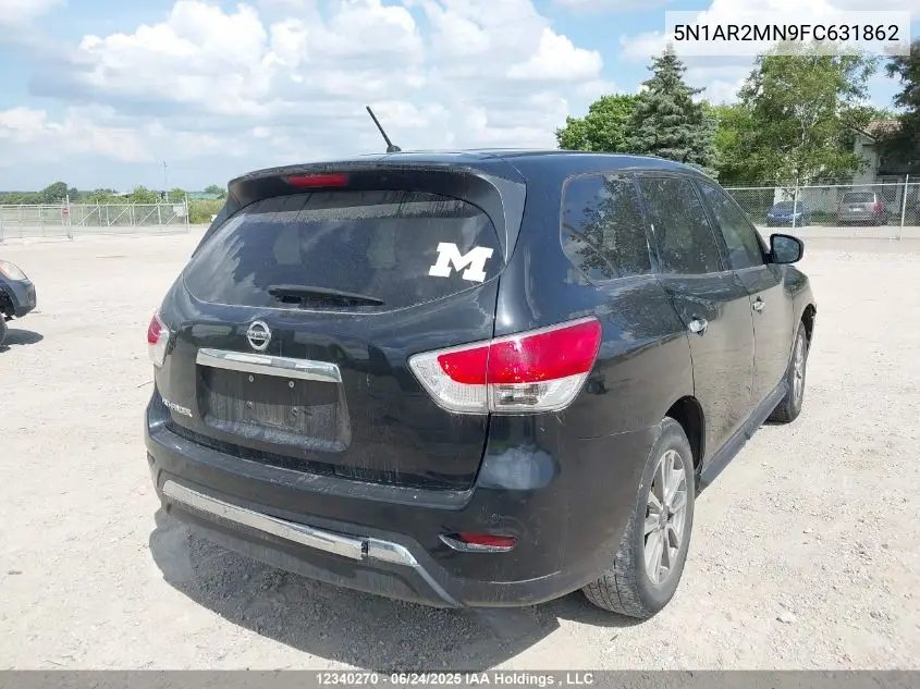 2015 Nissan Pathfinder S VIN: 5N1AR2MN9FC631862 Lot: 12340270