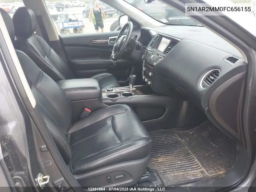 2015 Nissan Pathfinder S/Sv/Sl/Platinum VIN: 5N1AR2MM0FC656155 Lot: 12351664