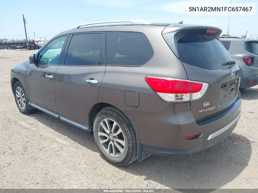 2015 Nissan Pathfinder S VIN: 5N1AR2MN1FC657467 Lot: 42242960