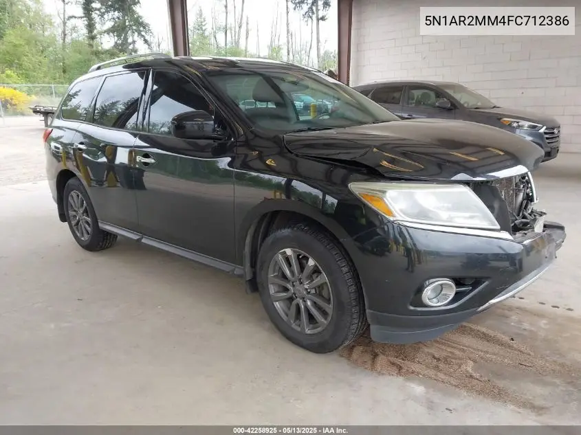2015 Nissan Pathfinder Sv VIN: 5N1AR2MM4FC712386 Lot: 42258925