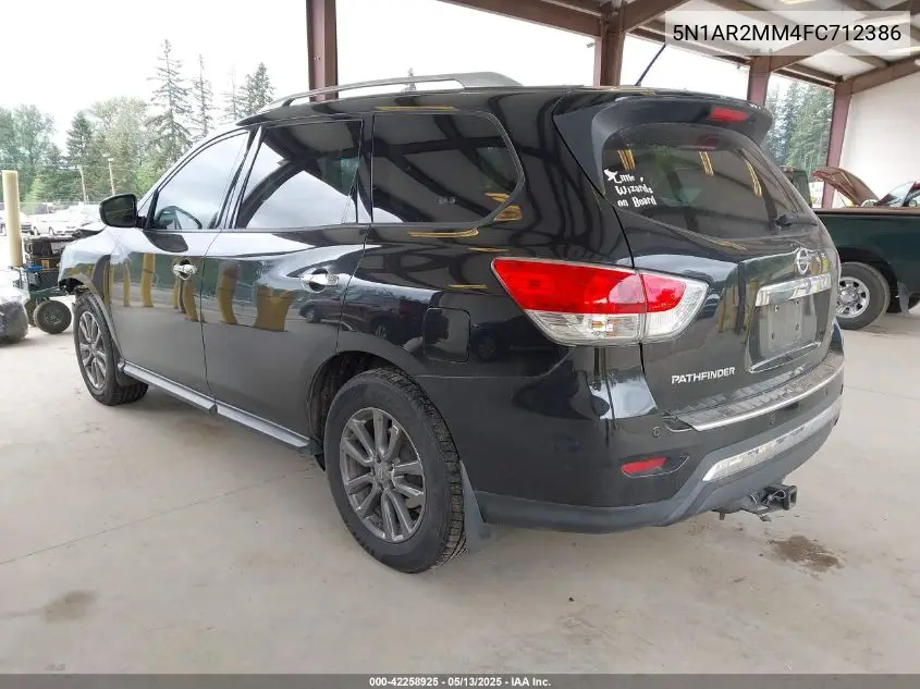 2015 Nissan Pathfinder Sv VIN: 5N1AR2MM4FC712386 Lot: 42258925