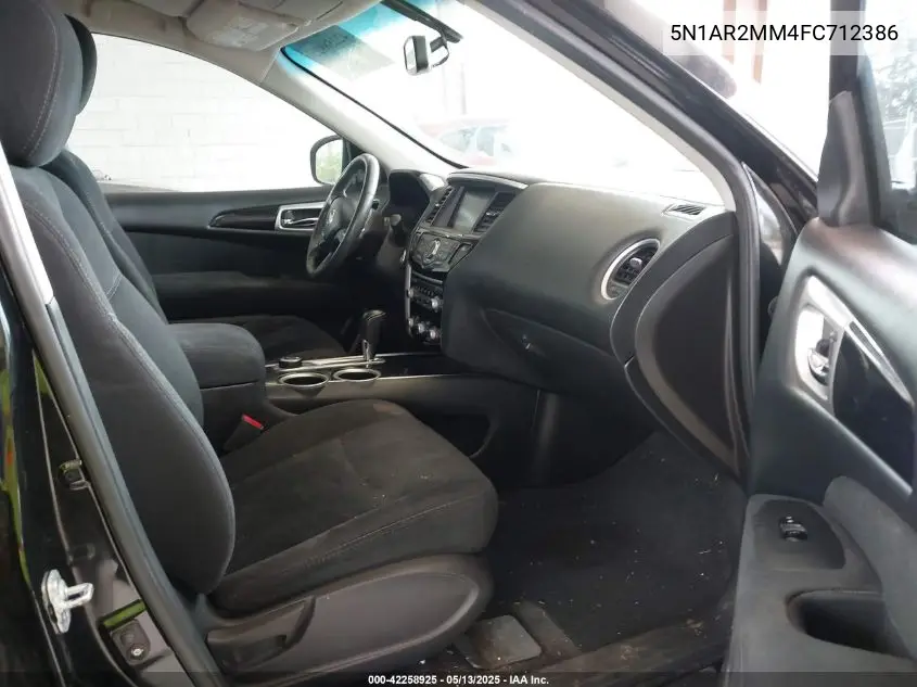 2015 Nissan Pathfinder Sv VIN: 5N1AR2MM4FC712386 Lot: 42258925