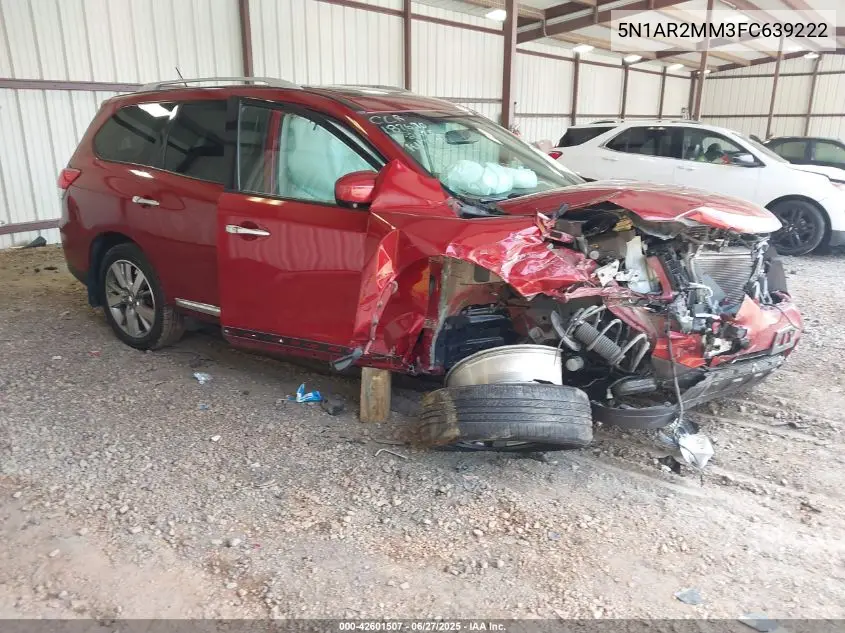 2015 Nissan Pathfinder Platinum VIN: 5N1AR2MM3FC639222 Lot: 42601507