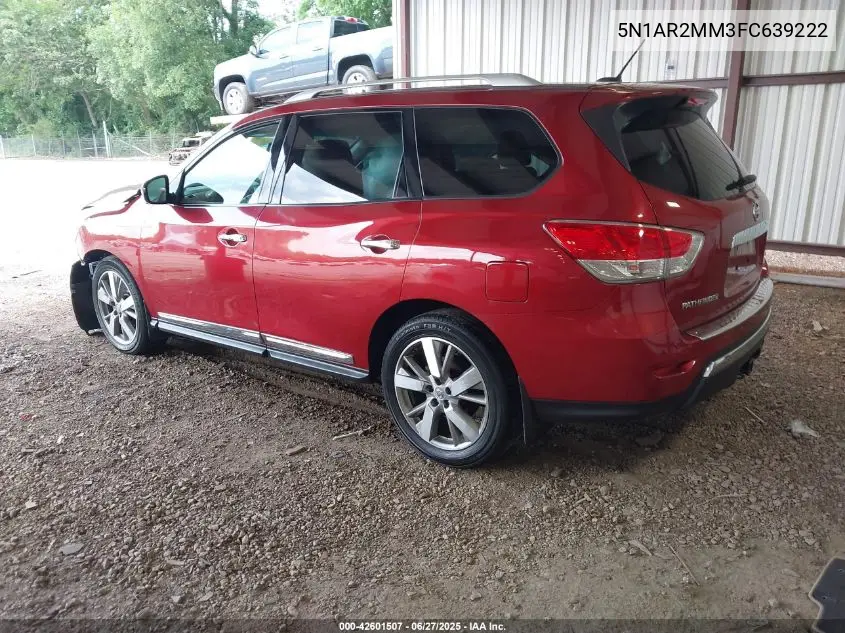2015 Nissan Pathfinder Platinum VIN: 5N1AR2MM3FC639222 Lot: 42601507