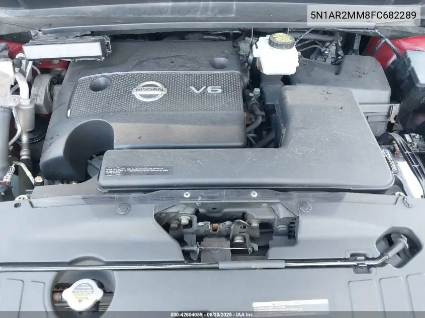 2015 Nissan Pathfinder S VIN: 5N1AR2MM8FC682289 Lot: 42604059
