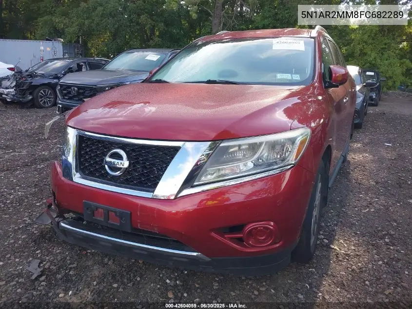 2015 Nissan Pathfinder S VIN: 5N1AR2MM8FC682289 Lot: 42604059