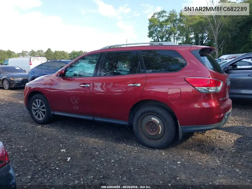 2015 Nissan Pathfinder S VIN: 5N1AR2MM8FC682289 Lot: 42604059