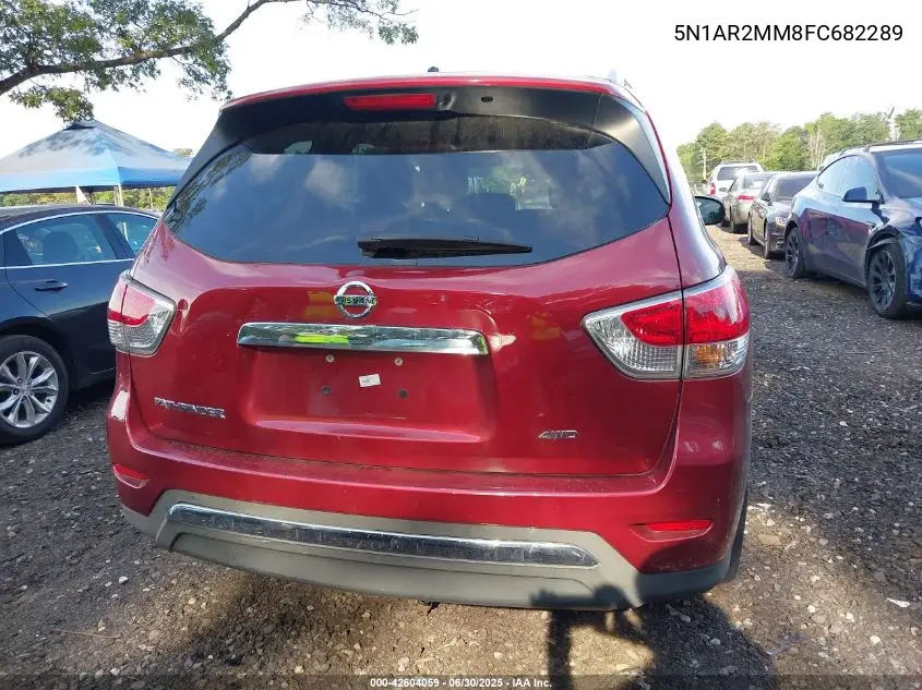 2015 Nissan Pathfinder S VIN: 5N1AR2MM8FC682289 Lot: 42604059