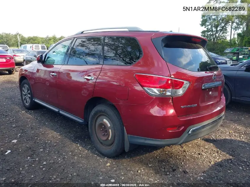 2015 Nissan Pathfinder S VIN: 5N1AR2MM8FC682289 Lot: 42604059