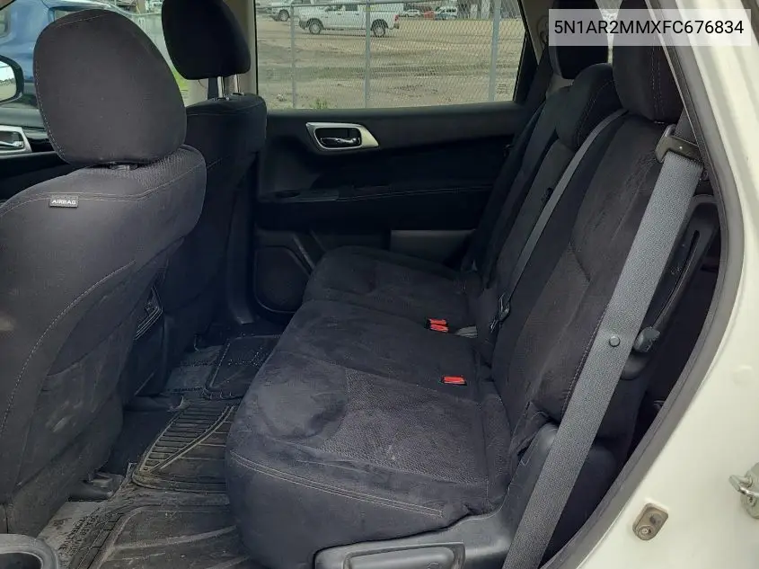 2015 Nissan Pathfinder S/Sv/Sl/Platinum VIN: 5N1AR2MMXFC676834 Lot: 42626424