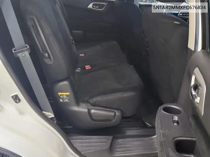 2015 Nissan Pathfinder S/Sv/Sl/Platinum VIN: 5N1AR2MMXFC676834 Lot: 42626424