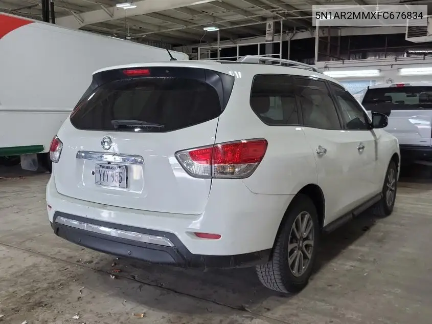2015 Nissan Pathfinder S/Sv/Sl/Platinum VIN: 5N1AR2MMXFC676834 Lot: 42626424