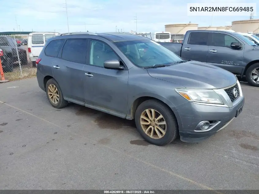 2015 Nissan Pathfinder S VIN: 5N1AR2MN8FC669485 Lot: 42626916