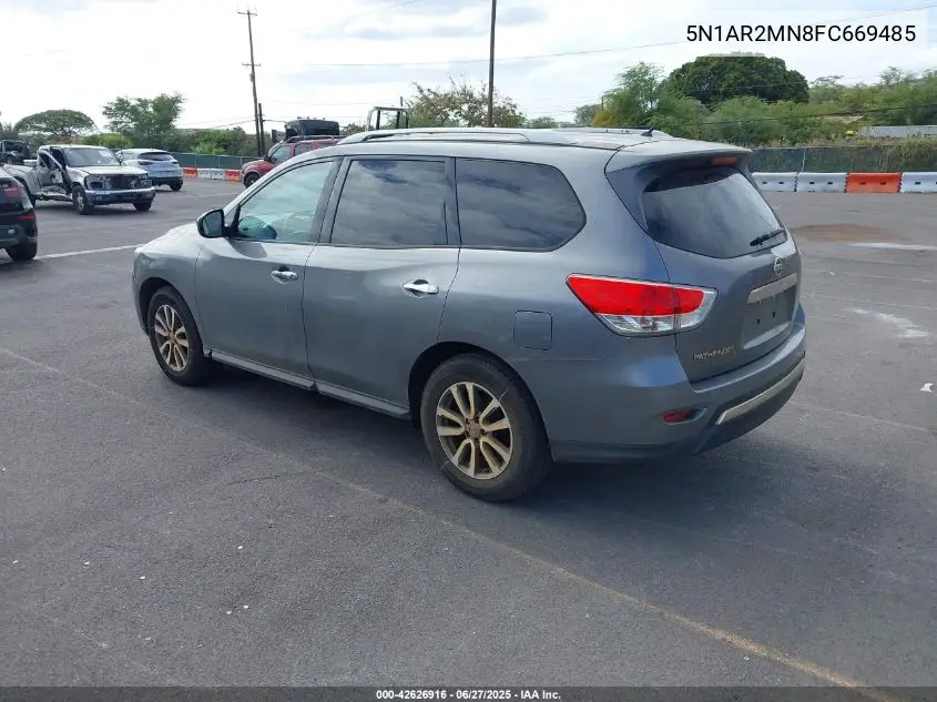 2015 Nissan Pathfinder S VIN: 5N1AR2MN8FC669485 Lot: 42626916