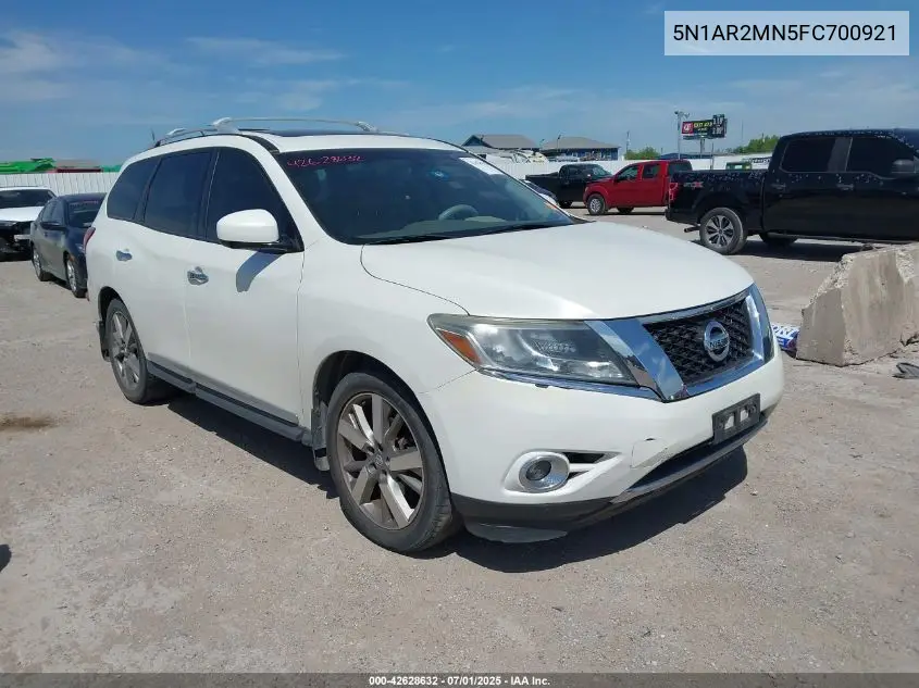 2015 Nissan Pathfinder Platinum VIN: 5N1AR2MN5FC700921 Lot: 42628632